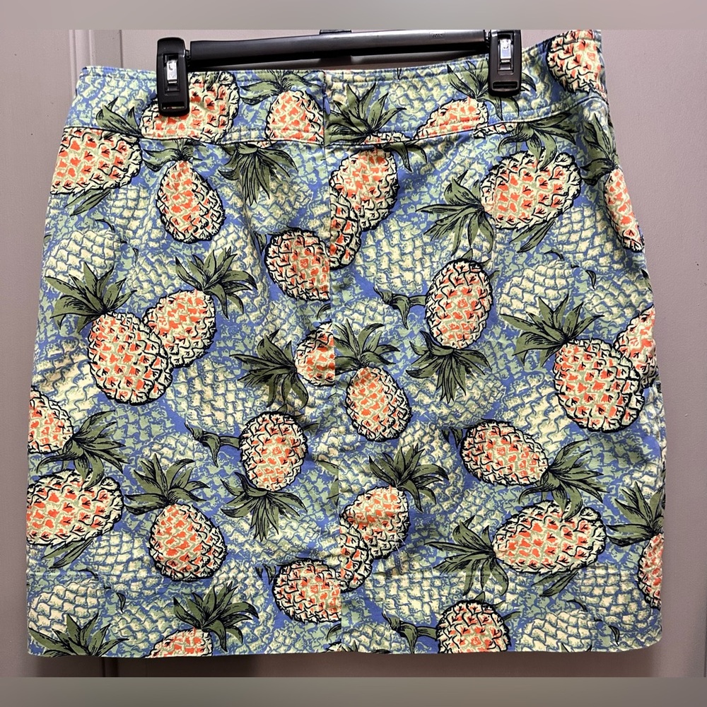 Talbots Size 14P Pineapple Skirt EUC - Picture 2 of 6